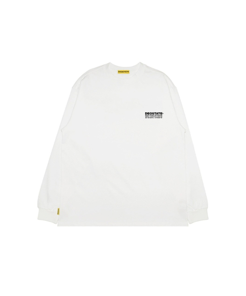 DEOSTATE(デオ ステイト)の「コーディネートロングスリーブ.01(Tシャツ/カットソー・メンズ・ホワイト・LARGE)」の4枚目の写真
