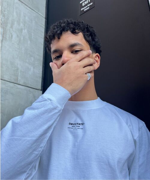DEOSTATE(デオ ステイト)の「コーディネートロングスリーブ.01(Tシャツ/カットソー・メンズ・ホワイト・LARGE)」の9枚目の写真