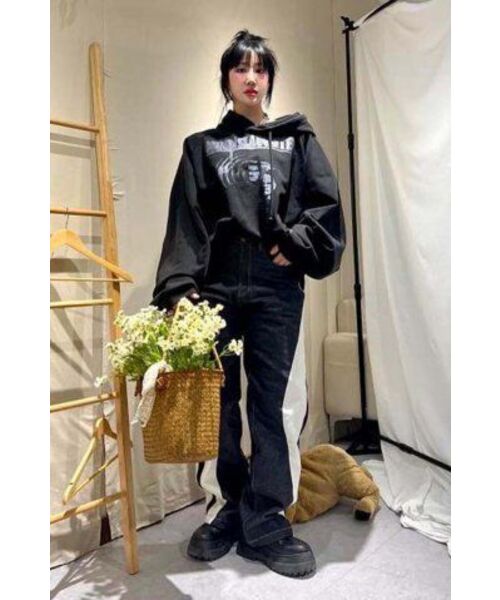 PEACEOFMIND(ピースオブマインド)の「ダブルラインワイドデニムパンツ(インディゴ)(デニムパンツ・メンズ・その他・MEDIUM/LARGE/X-LARGE)」の5枚目の写真