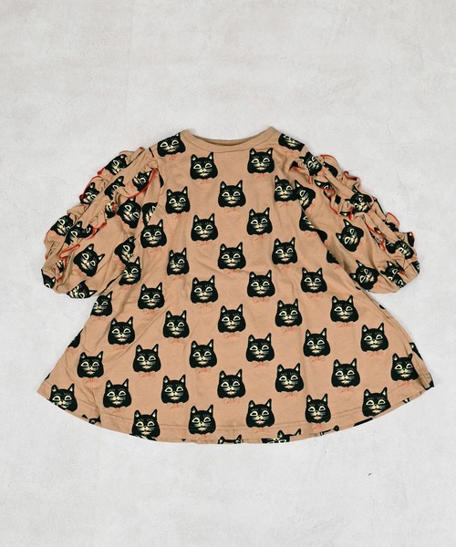 MARKEY'S（マーキーズ）の「ソウガラフリルスリーブワンピース（ワンピース・キッズ・ブルー系その他/ピンク系その他/ベージュ系その他・100/90/120/110/150/140/130）」の2枚目の写真