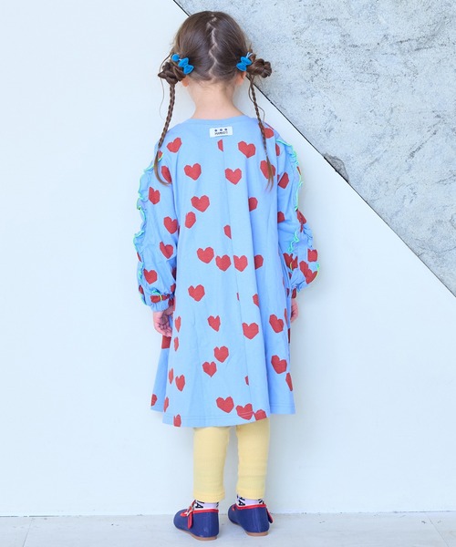 MARKEY'S（マーキーズ）の「ソウガラフリルスリーブワンピース（ワンピース・キッズ・ブルー系その他/ピンク系その他/ベージュ系その他・100/90/120/110/150/140/130）」の13枚目の写真