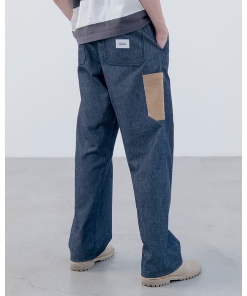 uniform experiment(ユニフォームエクスペリメント)の「DENIM PAINTER PANTS(デニムパンツ・メンズ・インディゴブルー・1/2/3/4/5)」の2枚目の写真