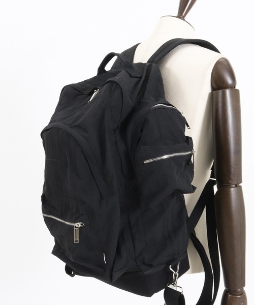 ADAM PATEK(アダムパテック)の「ADAMPATEK/sticky pockets BIG backpack/スティッキィポケットビッグバックパック(バックパック/リュック・メンズ・ブラック・FREE)」の7枚目の写真