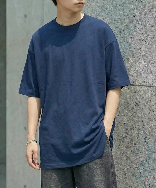 MAISON CLUB(メゾンクラブ)の「【MAISON CLUB】Premium Cotton Over Size Tee オーバーサイズTee プレミアムコットン100% WILL(Tシャツ/カットソー・メンズ・ブラック/グレー/ホワイト/ネイビー/ブラウン/グリーン/ヘザーグレー/カーキ/グレイッシュベージュ・L/M/S/XL)」の9枚目の写真