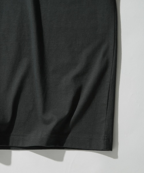 MAISON CLUB(メゾンクラブ)の「【MAISON CLUB】Premium Cotton Over Size Tee オーバーサイズTee プレミアムコットン100% WILL(Tシャツ/カットソー・メンズ・ブラック/グレー/ホワイト/ネイビー/ブラウン/グリーン/ヘザーグレー/カーキ/グレイッシュベージュ・L/M/S/XL)」の16枚目の写真