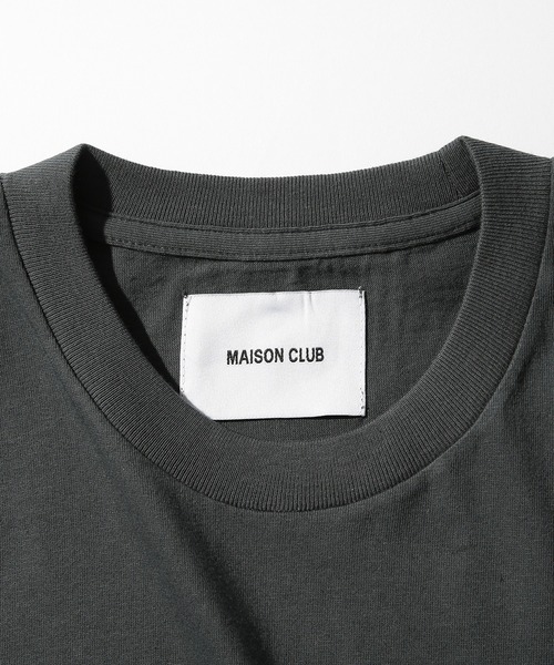 MAISON CLUB(メゾンクラブ)の「【MAISON CLUB】Premium Cotton Over Size Tee オーバーサイズTee プレミアムコットン100% WILL(Tシャツ/カットソー・メンズ・ブラック/グレー/ホワイト/ネイビー/ブラウン/グリーン/ヘザーグレー/カーキ/グレイッシュベージュ・L/M/S/XL)」の18枚目の写真