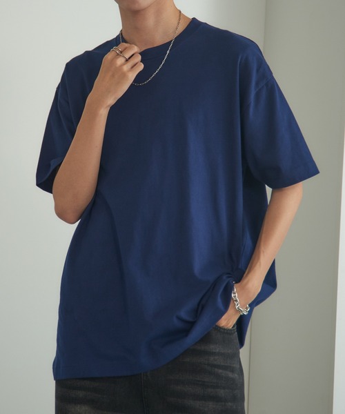 MAISON CLUB(メゾンクラブ)の「【MAISON CLUB】Premium Cotton Over Size Tee オーバーサイズTee プレミアムコットン100% WILL(Tシャツ/カットソー・メンズ・ブラック/グレー/ホワイト/ネイビー/ブラウン/グリーン/ヘザーグレー/カーキ/グレイッシュベージュ・L/M/S/XL)」の14枚目の写真