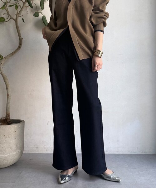 DouDou（ドゥドゥ）の「ストレッチフレアデニム（デニムパンツ・レディース・インディゴブルー/ブルー・36/38）」の6枚目の写真