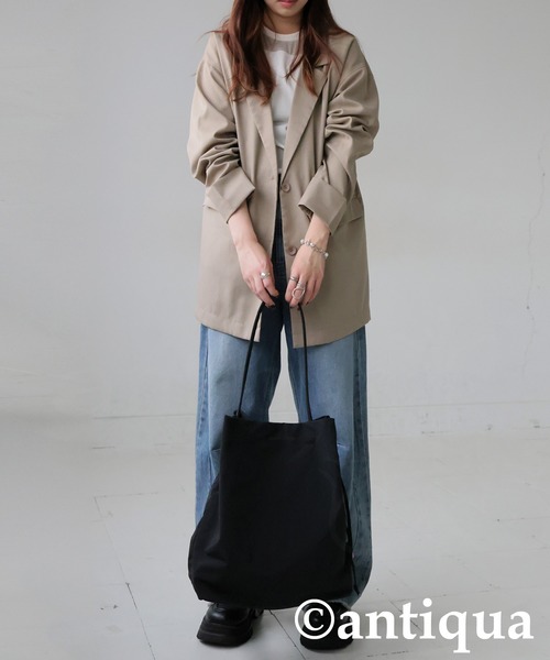 antiqua（アンティカ）の「2way バケツ型 トートバッグ（トートバッグ・レディース・アイボリー/ブラック・FREE）」の13枚目の写真