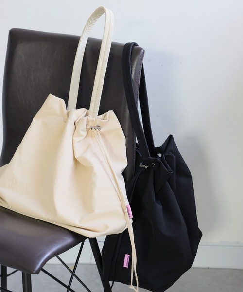antiqua（アンティカ）の「2way バケツ型 トートバッグ（トートバッグ・レディース・アイボリー/ブラック・FREE）」の17枚目の写真