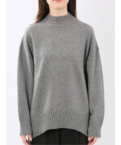 m.f.editorial(エムエフエディトリアル)の「【ストレッチ ウォッシャブル】m.f.エディトリアルレディース バックスリット ハイネックニットプルオーバー(ニット/セーター・レディース・ブラウン/グレー系その他2・MEDIUM/LARGE)」の16枚目の写真