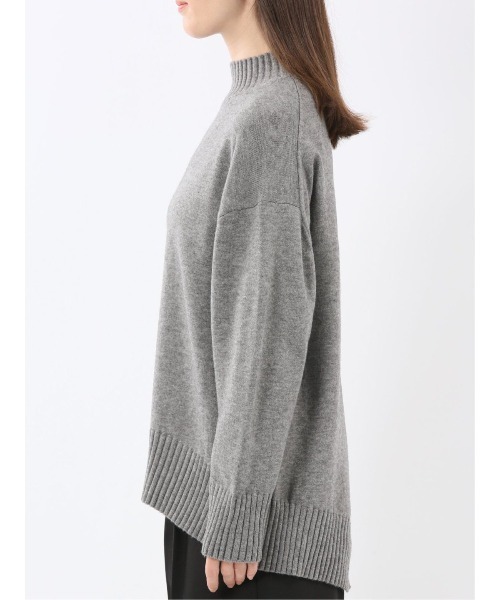 m.f.editorial(エムエフエディトリアル)の「【ストレッチ ウォッシャブル】m.f.エディトリアルレディース バックスリット ハイネックニットプルオーバー(ニット/セーター・レディース・ブラウン/グレー系その他2・MEDIUM/LARGE)」の17枚目の写真