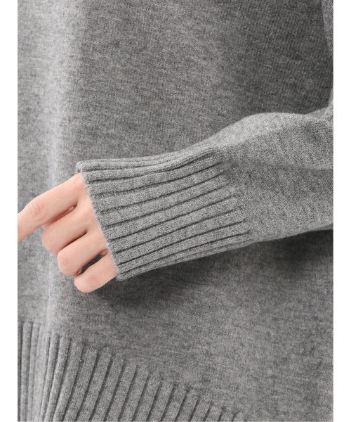 m.f.editorial(エムエフエディトリアル)の「【ストレッチ ウォッシャブル】m.f.エディトリアルレディース バックスリット ハイネックニットプルオーバー(ニット/セーター・レディース・ブラウン/グレー系その他2・MEDIUM/LARGE)」の20枚目の写真