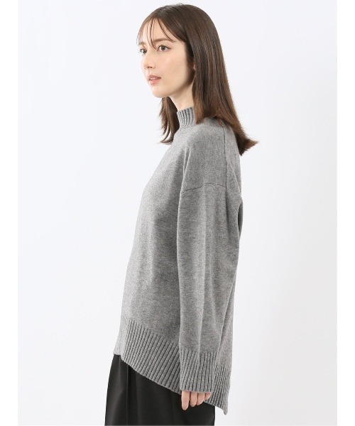m.f.editorial(エムエフエディトリアル)の「【ストレッチ ウォッシャブル】m.f.エディトリアルレディース バックスリット ハイネックニットプルオーバー(ニット/セーター・レディース・ブラウン/グレー系その他2・MEDIUM/LARGE)」の22枚目の写真
