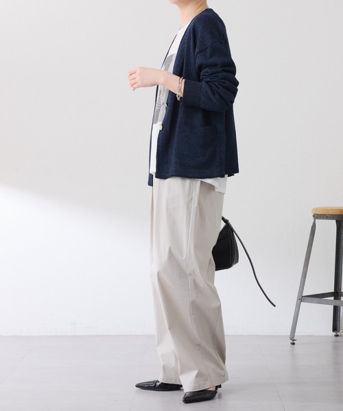 COLLAGE GALLARDAGALANTE（コラージュガリャルダガランテ）の「2ツ釦カーディガン/WEB限定カラー展開（カーディガン/ボレロ・レディース・ピンク/ネイビー/ベージュ/ブラック・FREE）」の14枚目の写真