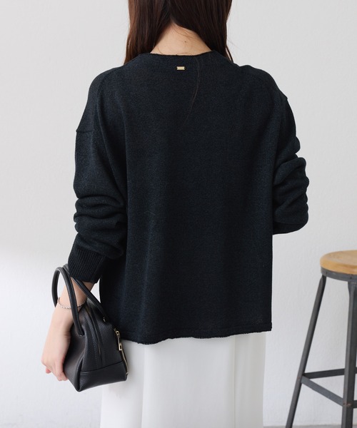 COLLAGE GALLARDAGALANTE（コラージュガリャルダガランテ）の「2ツ釦カーディガン/WEB限定カラー展開（カーディガン/ボレロ・レディース・ピンク/ネイビー/ベージュ/ブラック・FREE）」の8枚目の写真