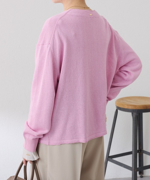 COLLAGE GALLARDAGALANTE（コラージュガリャルダガランテ）の「2ツ釦カーディガン/WEB限定カラー展開（カーディガン/ボレロ・レディース・ピンク/ネイビー/ベージュ/ブラック・FREE）」の20枚目の写真