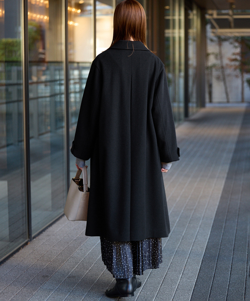 SLOBE IENA（スローブイエナ）の「Super100s ステンカラーコート（ステンカラーコート・レディース・ベージュ/ブラック・36/38）」の18枚目の写真