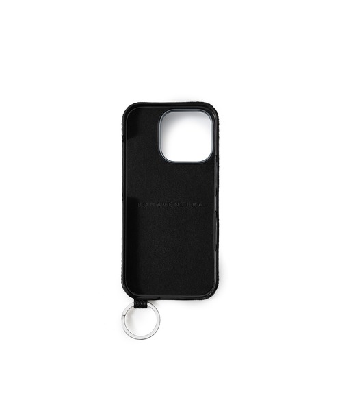 iPhone 15 Pro) ハンドル付き バックカバーケース リザードエンボス