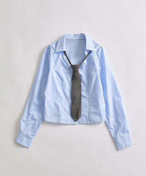 セール】ネクタイ付きボウタイブラウス（シャツ/ブラウス）｜OLIVE des