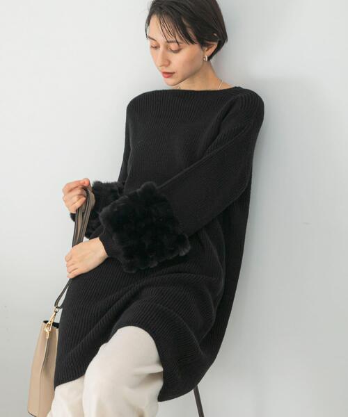 アーバンリサーチロッソ　ファードッキングニットミニワンピース セール】『WEB限定』ファードッキングニットミニワンピース