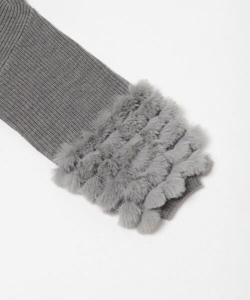 セール】『WEB限定』ファードッキングニットミニワンピース