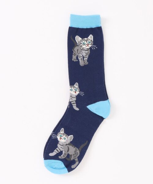 styiro(スタイロ)の「気分で選べる、猫好きさんの猫柄アソート靴下 5柄展開(ソックス/靴下・レディース・A/E/D/C/B・FREE)」の10枚目の写真
