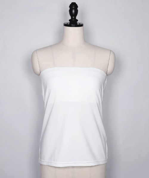 JENNE（ジェンヌ）の「カップ付きホールドベアトップ（Tシャツ/カットソー・レディース・ブラック/ホワイト・SMALL/MEDIUM/LARGE）」の2枚目の写真