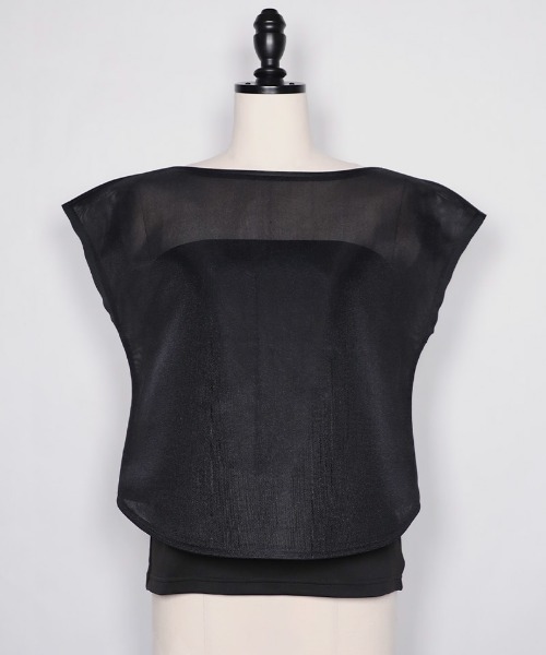 JENNE（ジェンヌ）の「カップ付きホールドベアトップ（Tシャツ/カットソー・レディース・ブラック/ホワイト・SMALL/MEDIUM/LARGE）」の19枚目の写真
