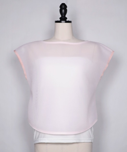 JENNE（ジェンヌ）の「カップ付きホールドベアトップ（Tシャツ/カットソー・レディース・ブラック/ホワイト・SMALL/MEDIUM/LARGE）」の8枚目の写真