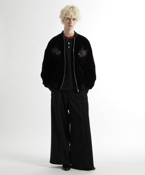 HARE（ハレ）の「リバーシブルスーベニアブルゾン(HARE)（スカジャン・メンズ・ブラック・FREE）」の2枚目の写真