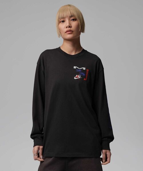 JORDAN BRAND(ジョーダンブランド)の「ジョーダン フライト ウィメンズ オーバーサイズド ロングスリーブ Tシャツ / Jordan Flight Women's Oversized Long-Sleeve T-Shirt IF0804-045 Off Noir(Tシャツ/カットソー・レディース・ブラック系その他・XS/S/M/XL/2XL/L)」の17枚目の写真