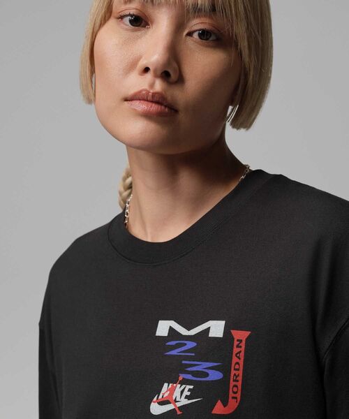 JORDAN BRAND(ジョーダンブランド)の「ジョーダン フライト ウィメンズ オーバーサイズド ロングスリーブ Tシャツ / Jordan Flight Women's Oversized Long-Sleeve T-Shirt IF0804-045 Off Noir(Tシャツ/カットソー・レディース・ブラック系その他・XS/S/M/XL/2XL/L)」の16枚目の写真