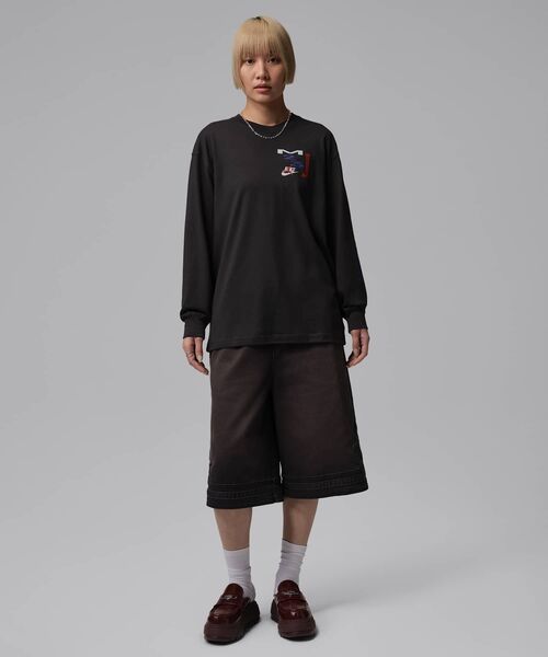 JORDAN BRAND(ジョーダンブランド)の「ジョーダン フライト ウィメンズ オーバーサイズド ロングスリーブ Tシャツ / Jordan Flight Women's Oversized Long-Sleeve T-Shirt IF0804-045 Off Noir(Tシャツ/カットソー・レディース・ブラック系その他・XS/S/M/XL/2XL/L)」の12枚目の写真