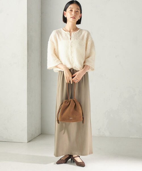 SHIPS(シップス)の「【WEB限定】George Cinq: DRAWSTRING BAG(S)(ショルダーバッグ・レディース・ライトイエロー/ベージュ系/ライトブルー/ブラック/オフホワイト/ブラウン/ネイビー/キャメル/ワイン/ダークブラウン・ONE SIZE)」の15枚目の写真