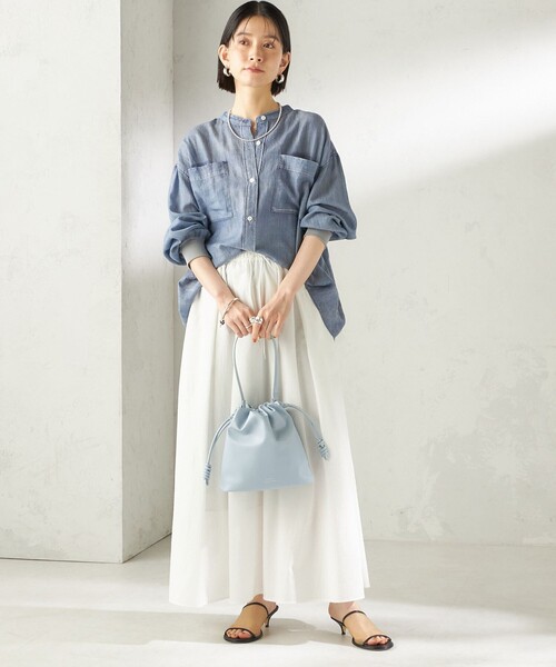 SHIPS(シップス)の「【WEB限定】George Cinq:DRAWSTRING BAG(S)(ショルダーバッグ・レディース・ライトイエロー/ベージュ系/ライトブルー/ブラック/オフホワイト/ブラウン/ネイビー・ONE SIZE)」の15枚目の写真