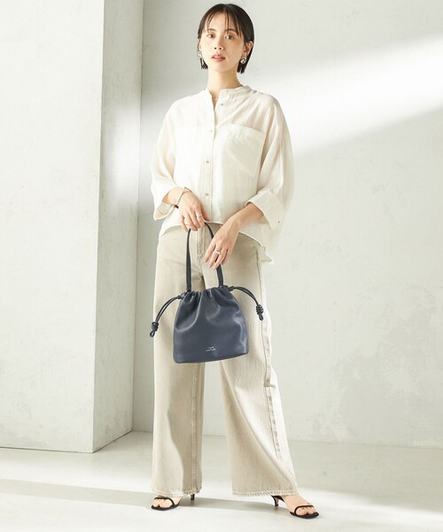 SHIPS(シップス)の「【WEB限定】George Cinq:DRAWSTRING BAG(S)(ショルダーバッグ・レディース・ライトイエロー/ベージュ系/ライトブルー/ブラック/オフホワイト/ブラウン/ネイビー・ONE SIZE)」の20枚目の写真
