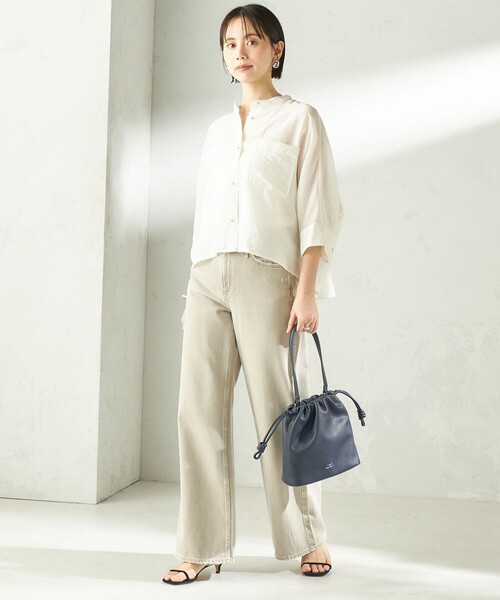 SHIPS(シップス)の「【WEB限定】George Cinq:DRAWSTRING BAG(S)(ショルダーバッグ・レディース・ライトイエロー/ベージュ系/ライトブルー/ブラック/オフホワイト/ブラウン/ネイビー・ONE SIZE)」の21枚目の写真