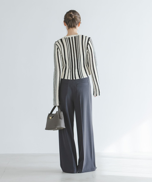 Noble(ノーブル)の「パターンニットストライプカーディガン(カーディガン/ボレロ・レディース・その他3・FREE)」の9枚目の写真