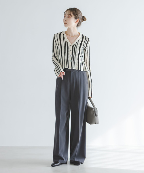 Noble(ノーブル)の「パターンニットストライプカーディガン(カーディガン/ボレロ・レディース・その他3・FREE)」の13枚目の写真