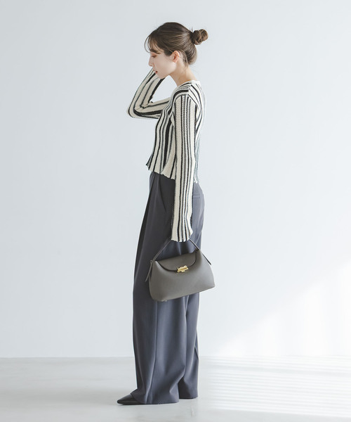 Noble(ノーブル)の「パターンニットストライプカーディガン(カーディガン/ボレロ・レディース・その他3・FREE)」の14枚目の写真