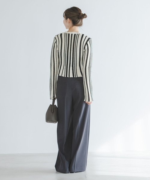 Noble(ノーブル)の「パターンニットストライプカーディガン(カーディガン/ボレロ・レディース・その他3・FREE)」の15枚目の写真