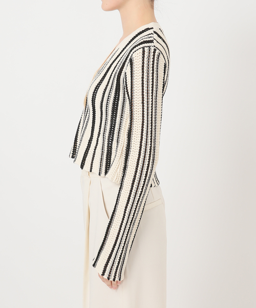 Noble(ノーブル)の「パターンニットストライプカーディガン(カーディガン/ボレロ・レディース・その他3・FREE)」の17枚目の写真