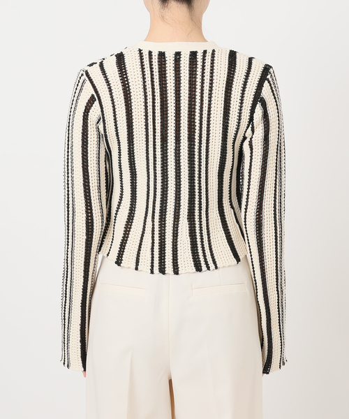 Noble(ノーブル)の「パターンニットストライプカーディガン(カーディガン/ボレロ・レディース・その他3・FREE)」の18枚目の写真