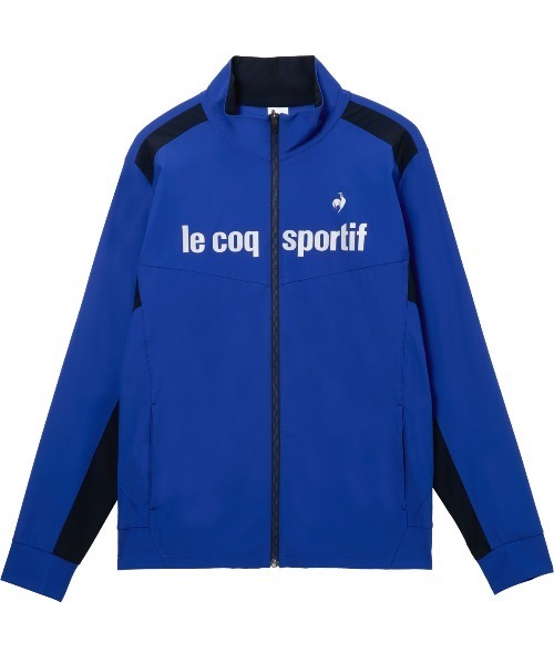 le coq sportif(ルコックスポルティフ)の「接触冷感ストレッチスタンドジャケット(ナイロンジャケット・メンズ・ブルー/ネイビー/レッド・L/XL/M/XXL/S)」の3枚目の写真