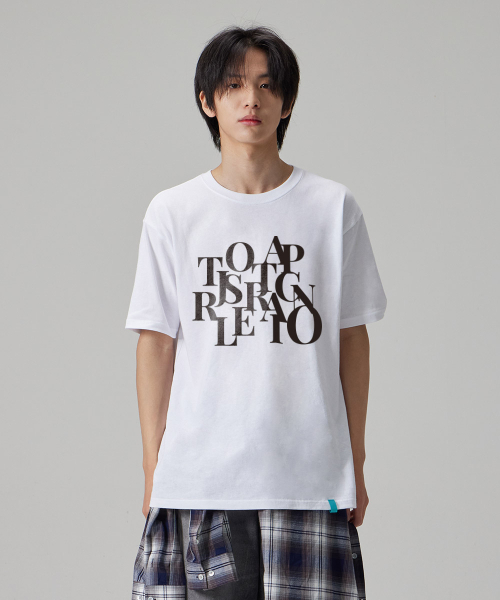 ASTRAL PROJECTION（アストラルプロジェクション）の「[ビッグロゴ]コットンルージュフィット半袖Tシャツ_ホワイト（Tシャツ/カットソー・メンズ・その他・M/L/XL/XXL）」の2枚目の写真