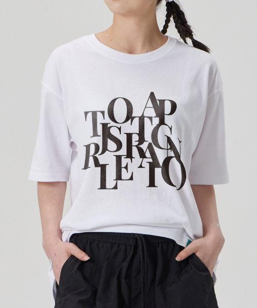 ASTRAL PROJECTION（アストラルプロジェクション）の「[ビッグロゴ]コットンルージュフィット半袖Tシャツ_ホワイト（Tシャツ/カットソー・メンズ・その他・M/L/XL/XXL）」の3枚目の写真