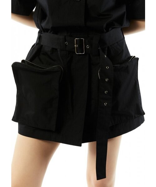 LCDC TM（エルシーディーシーティーエム）の「UTILITY POCKET BELTED DRESS（ワンピース・レディース・ブラック・ONE SIZE）」の5枚目の写真