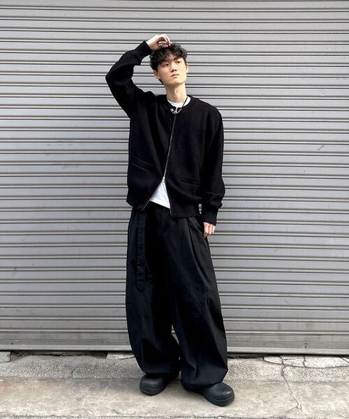 Big Unionの「ジップアップニットジャケット(ブラック)(その他アウター・メンズ・その他・S/M/L)」の3枚目の写真
