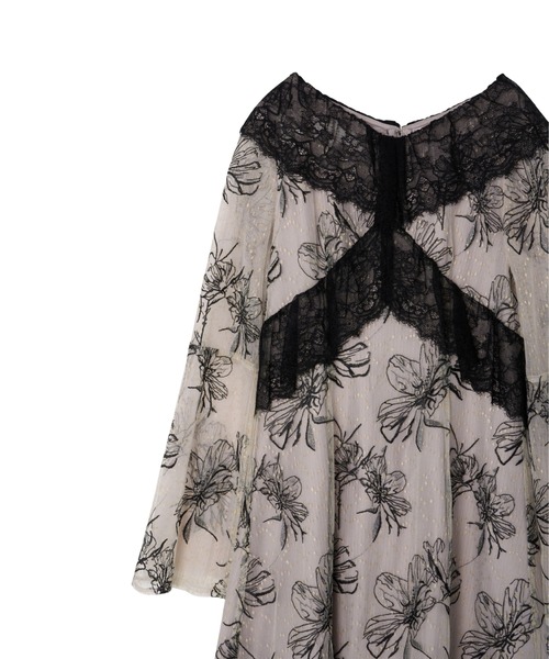 ANDRESD(アンドレスド)の「クロスレースフラワードレス / cross lace flower dress(ドレス・レディース・グレー/モカ/ベージュ・L/M/S)」の20枚目の写真